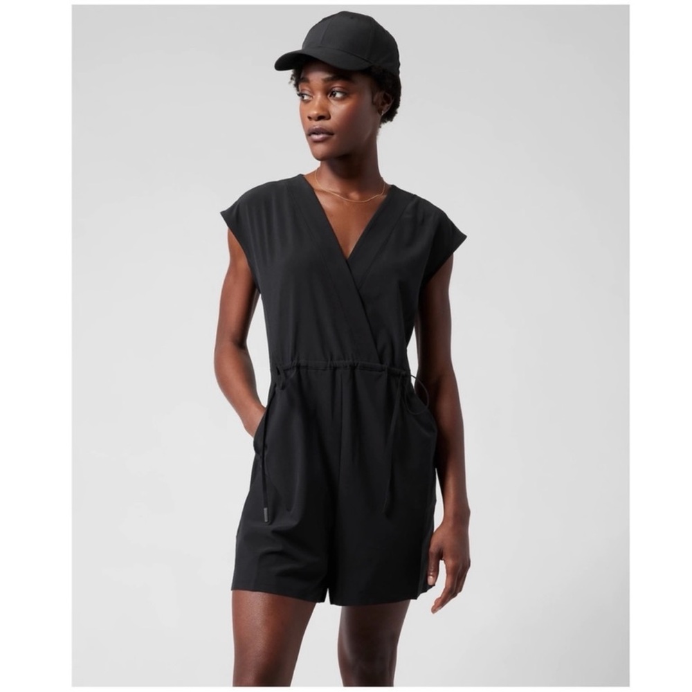 Athleta Vneck Short Romper